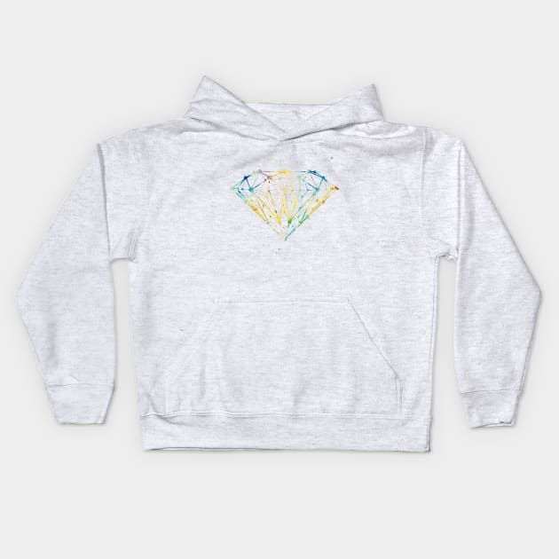 Diamond form Kids Hoodie by erzebeth